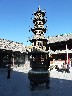 In middle of first courtyard