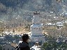 Looking down on the Stupa
