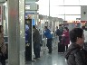 George at the ticket office trying to sort out how we will get to Guilin