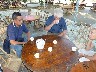 Drinking special Xishan tea