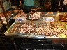Skewered fish and pigs penis