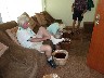 All over put shoes back on