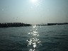 Break in harbour wall leads through to swimming beach