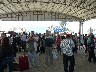 Chaos as boat lands and everyone has to buy tickets for the volcanic park