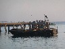 Different kind of fishing boats together for night