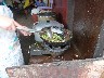 Lady cooking different food