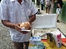 We had a coconut to drink and then eat