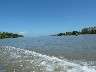 Caribbean sea to the left