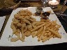 Deep fried squid with chips