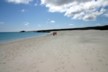 The almost deserted beach