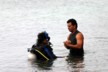 Ruly gives Musmoo a scuba lesson