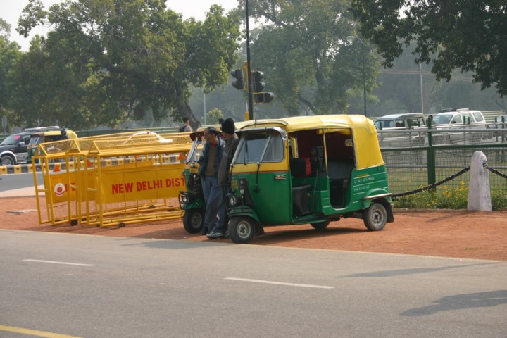 Our first view of a gas-powered autorickshaw