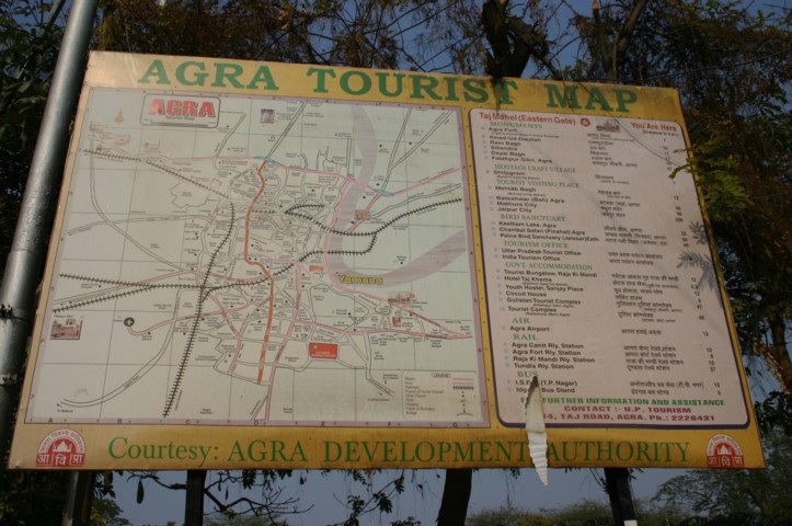 Agra map