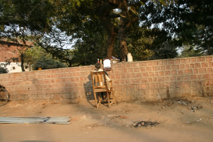 Barber's Shop in Agra