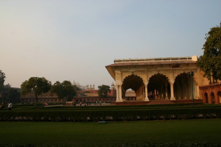 The parade hall at the Red Fort