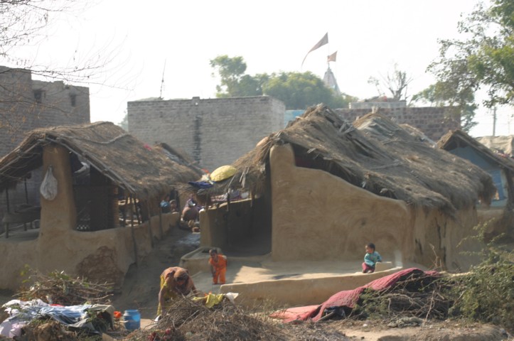 Busy Mother in clay house
