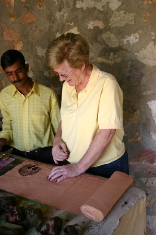 Making patterned material