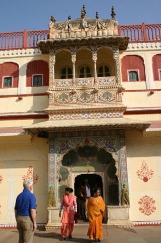 Peacock door