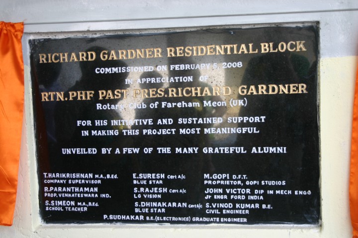 The plaque uncovered by Richard