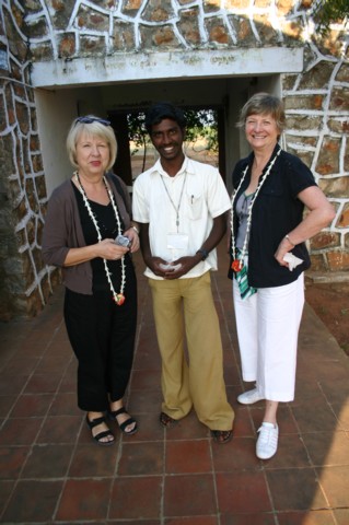 Ingrid and Janet with a helping hand