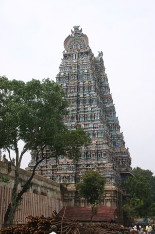 Sri Meenaski Temple - one of many Gopurams