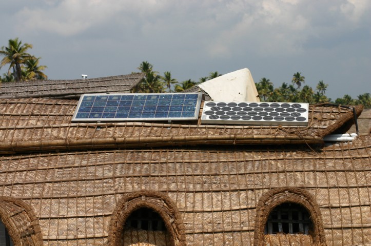 Solar powered houseboat