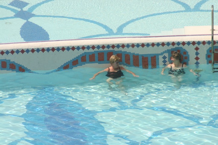 Jane and Janet discuss swimming techniques