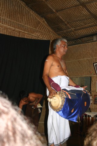 The drum used throughout the performance
