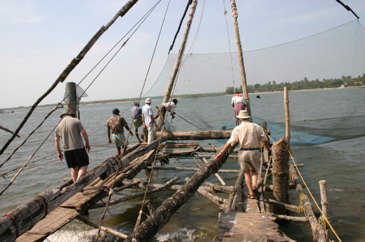 The net is up but not much was caught