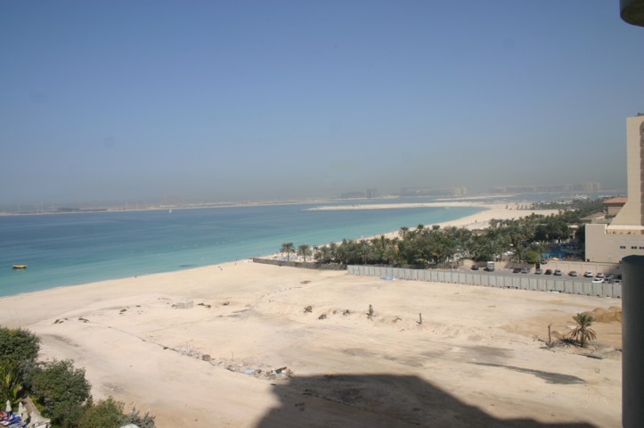 The plot next door and the Jumeira Palm in the background
