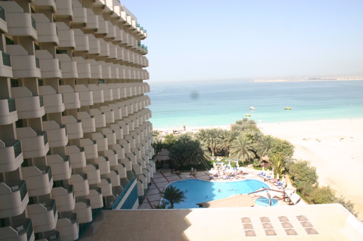 View from Hilton bedroom window
