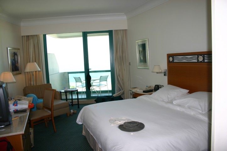 The Hilton bedroom