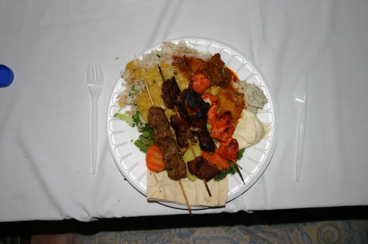 The plentiful food