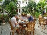 Breakfast in the courtyard