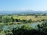 View across river to countryside
