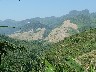 Khmu village dry rice fields viewed from the village