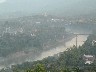 The bridge to our hotel viwed from the top of Phu Si hill