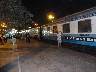 Showing the front of the train