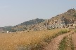 A monastery in the distance