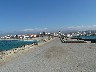 Looking back to the town of Tarifa
