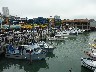 View from the restaurant of fishing expedition boats