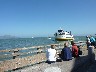 Bay cruise ship returning