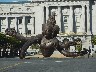 Asian statue outside the Asian Art Museum