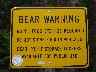 Sign in camping area